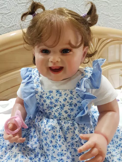 Toys for Girls Reborn Baby Doll Painted Finished Toddler Bebe Lifelike XMAS Gift
