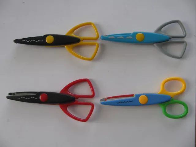 KRAFT EDGERS DECORATIVE Edge Cutting Scissors Lot of 9 Scrapbooking  Scissors $10.00 - PicClick
