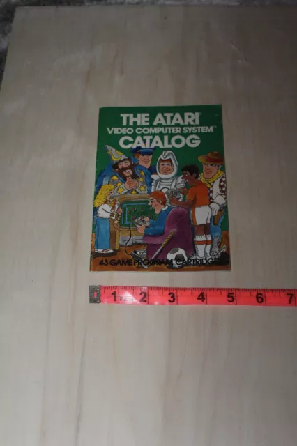 Vintage 1981 ATARI 2600 Game Catalog Complete Booklet Unused Product Checklist