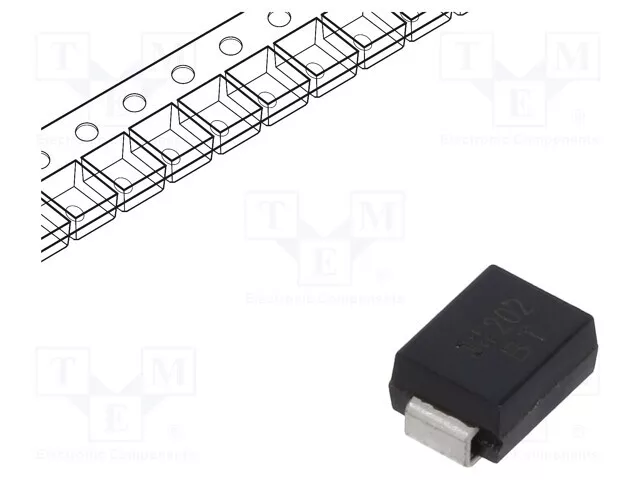 Roll, tape 600W diode: TVS 20÷23.3V 20.5A SMB bi-directional