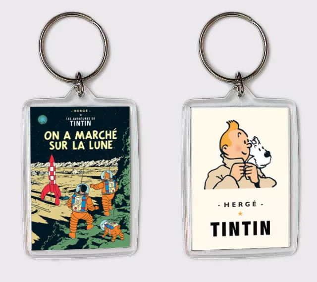 Tintin On A Marche Sur La Lune Schlüsselanhänger