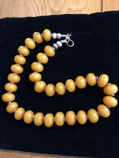 Copal Amber Necklace 20 Inches 15mm Beads