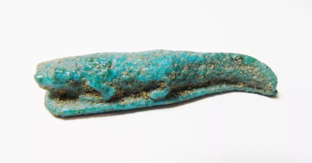 Zurqieh - Af22- Large Faience Crocadile Amulet, 1075 - 600 B.c