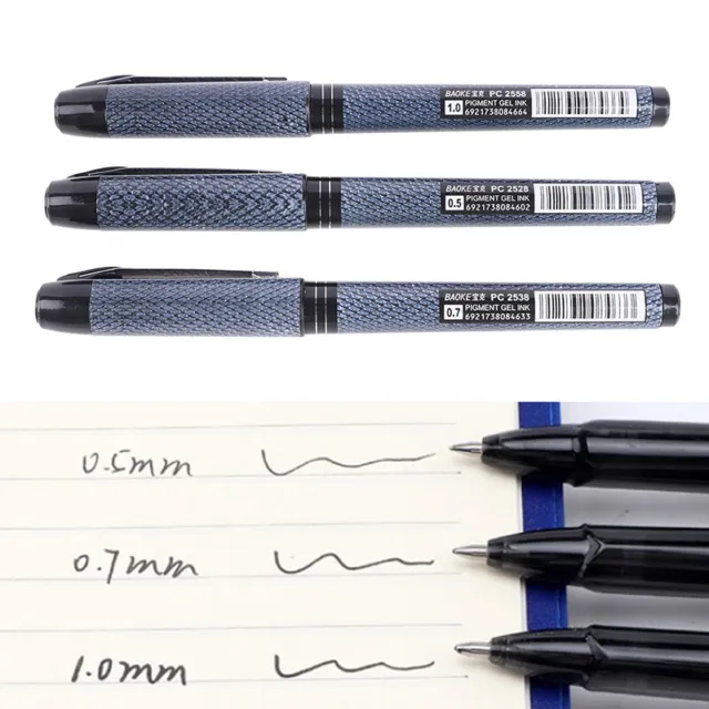 0,5/0,7/1,0 mm bolígrafos negros con rodillo lindos divertidos bolígrafos bala diario'JO
