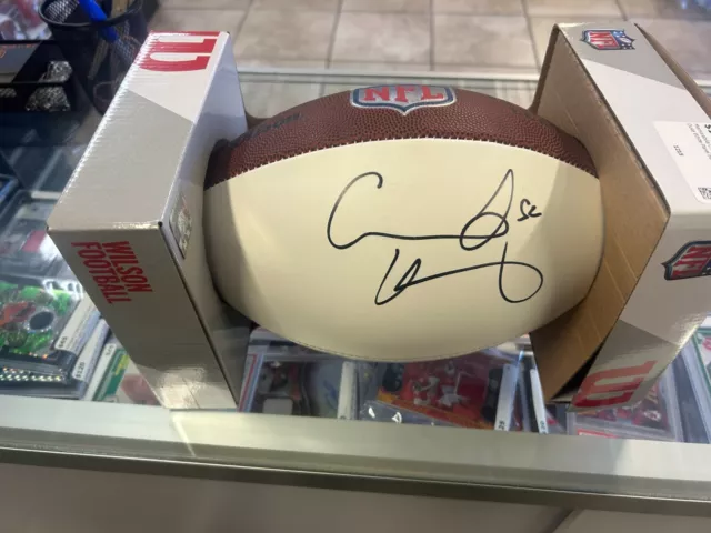 Creed Humphrey Autographed Duke White Panel Football