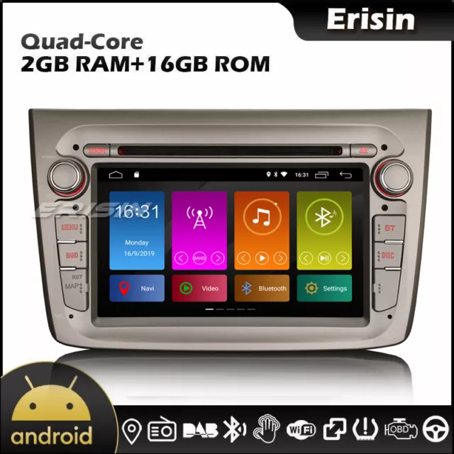 Android 10 GPS DAB+ Autoradio Alfa Romeo Mito Navi WiFi SWC DVD CarPlay DSP OBD2