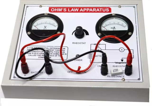 Science model equipment ohms law apparatus kit with power supply for physics lab