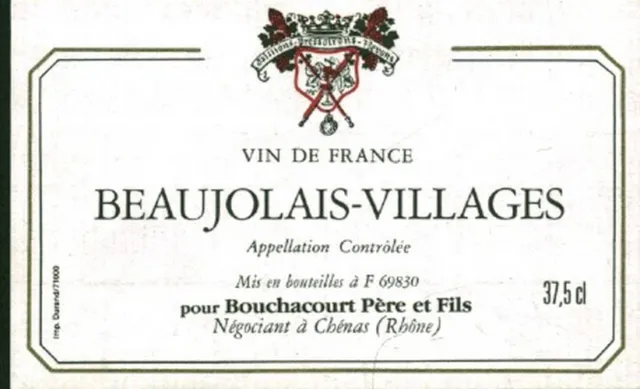 Etiquette de vin Beaujolais-Villages