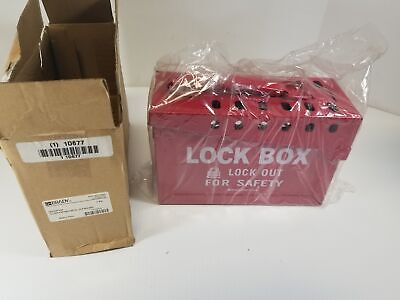 North Safety Honeywell groupe Lock Box GLB03 en acier rouge LOCK-OUT boîte pour 13 serrures 