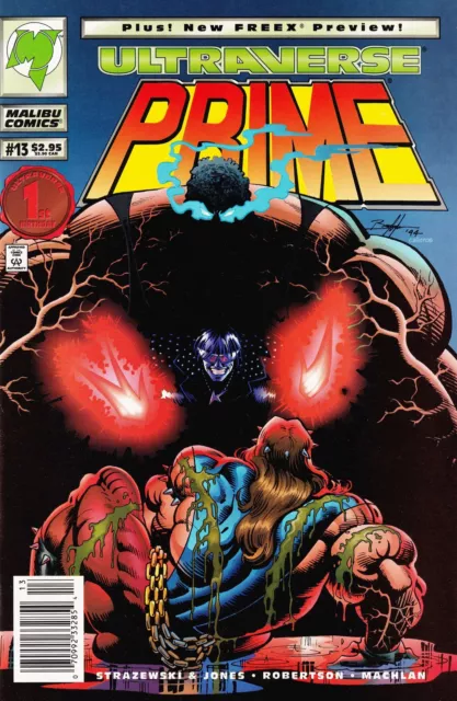 Prime #13 Newsstand Cover Malibu Comics