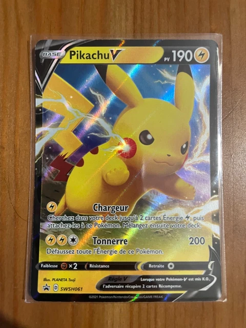 Pokémon TCG Pikachu V Pokemon Oversized Promos SWSH061 Holo Promo NM