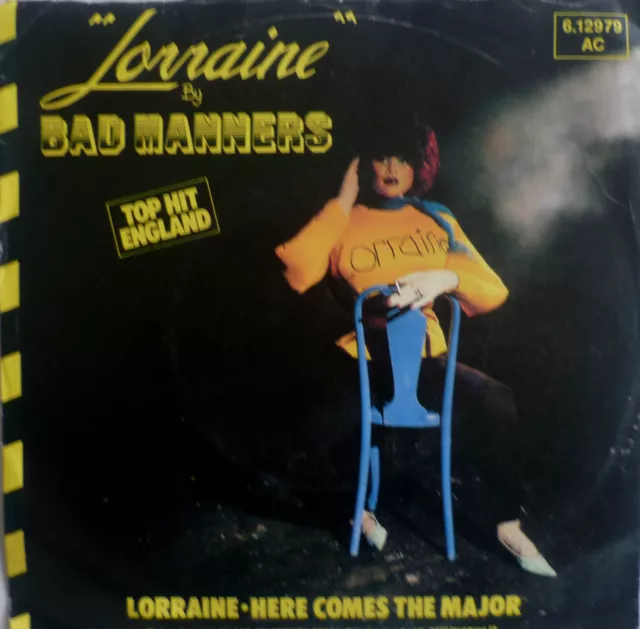 7" 1980 SKA RARE IN MINT- ! BAD MANNERS : Lorraine