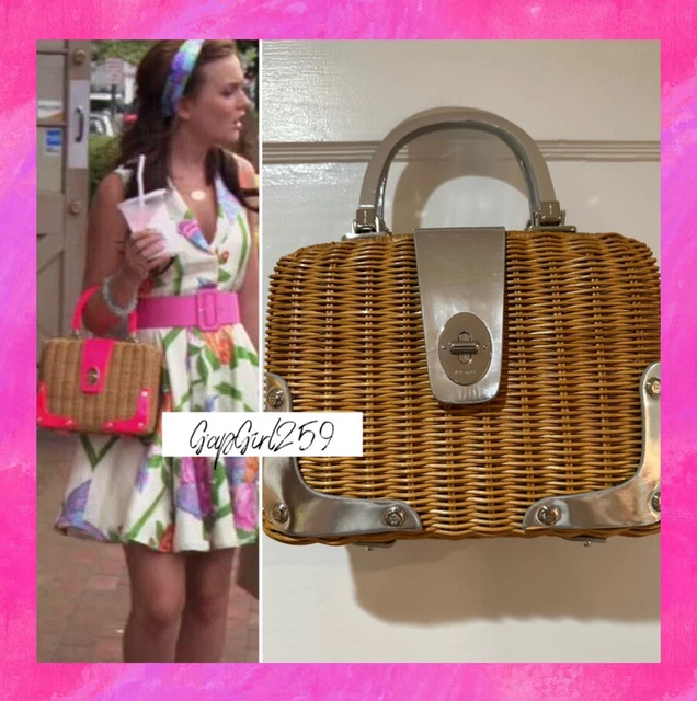 Kate Spade silver picnic basket bag ASO Blair Waldorf Gossip Girl
