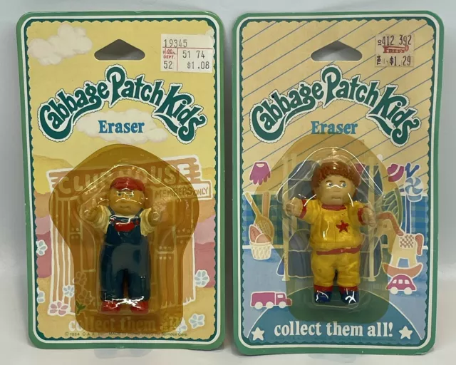 1984 Thermos Cabbage Patch Kids Yellow Plastic Lunchbox - Ruby Lane
