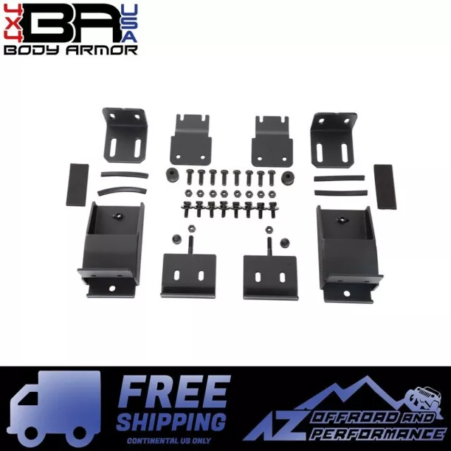 Body Armor 4X4 Toit Rigide Rack Montage Kit pour '07-' 18 Jeep Wrangler JK / Jku