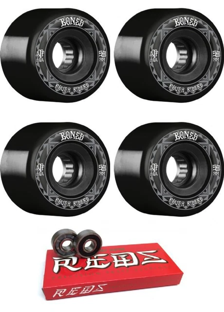 Bones Wheels  ATF Rough Rider Runners Skateboard Wheels - 59mm 80a + bearings