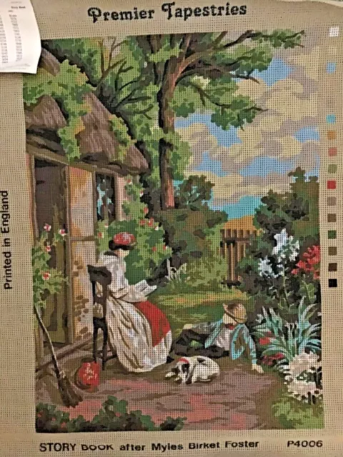 Vintage Story Book Premier Tapestries Printed Tapestry Canvas. 48 x 36 cms