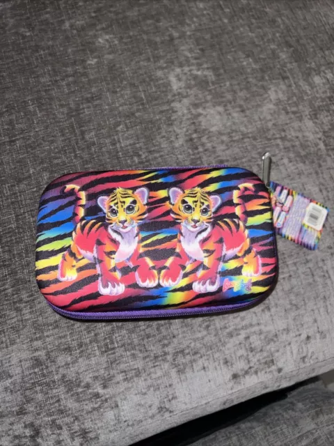 Generic Pink Pencil Case With Lisa Frank Stickers School Box