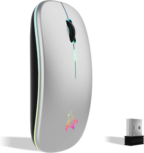 Tastiera E Mouse Wireless Ricaricabili - Layout Italiano, Batteria Agli Ioni, Connessione 2.4GHz, Design Compatto Ed Elegante - Foto 8