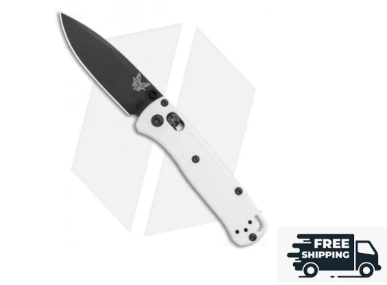 Benchmade Mini Bugout AXIS Lock Knife White (2.82" Black) 533BK-1
