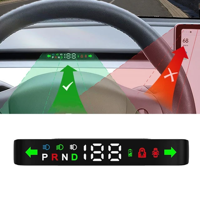 Tableau De Bord Numérique Tête Haute Pour Tesla Model 3 Et Y – Neuf – écran Interactif – Installation Facile