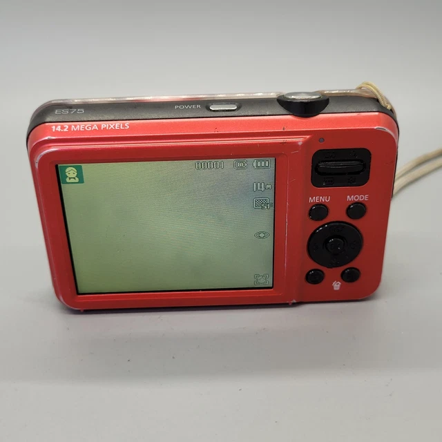 Samsung ES75 14,2 megapixel fotocamera digitale compatta testata in rosso 7