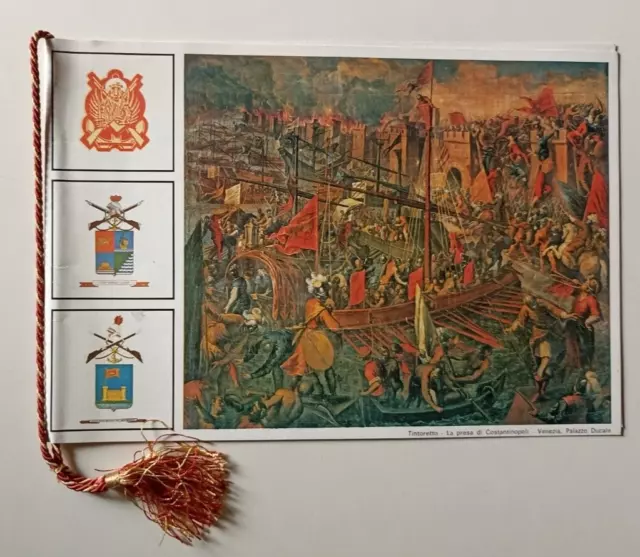 B335 Calendario Truppe Anfibie Folgore 1984 Con Cordoncino