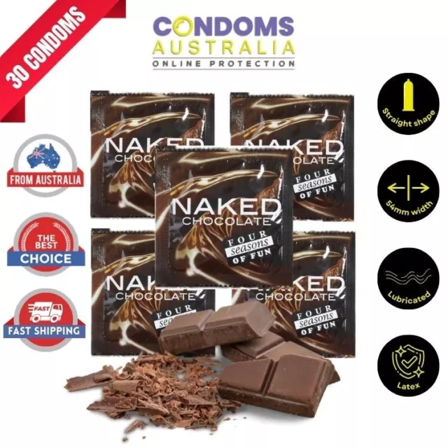 Four Seasons Naked Chocolate Flavour Bulk (30 Condoms)