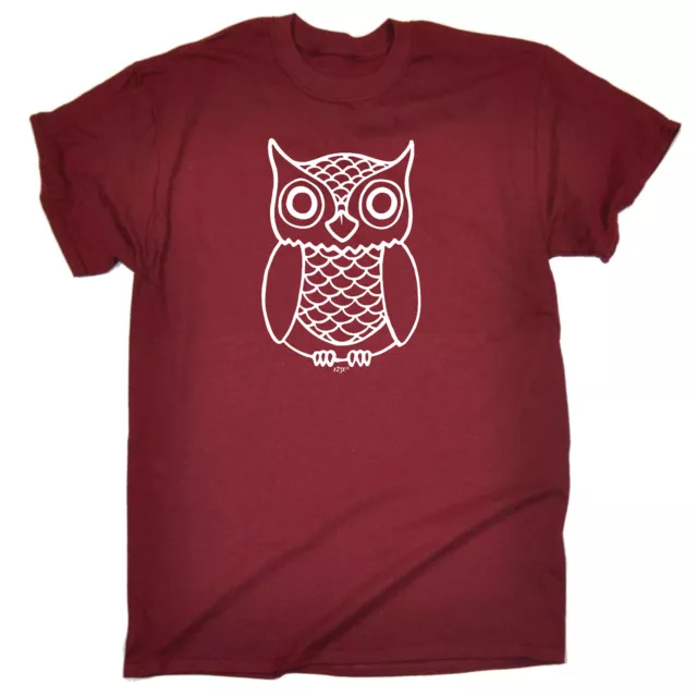 Owl - Mens Funny Novelty Tee Top Gift T Shirt T-Shirt Tshirts