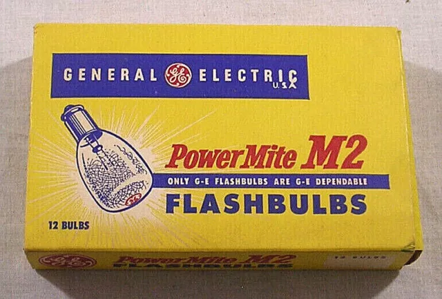 General Electric PowerMite M2 Flashbulbs,12 Bulbs