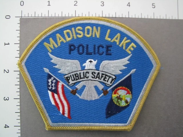 MINNESOTA MADISON LAKE POLICE PUBLIC SAFETY Patch - Low Pop - Blue