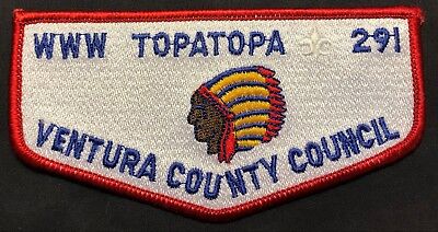 Old Topa Topa Oa Lodge 291 Bsa Ventura County Council California Patch Flap Mint