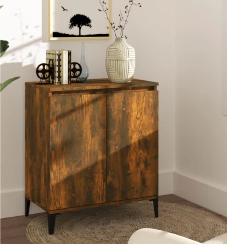 Credenza mobile laterale industriale metallo rustico piccolo deposito armadio vintage