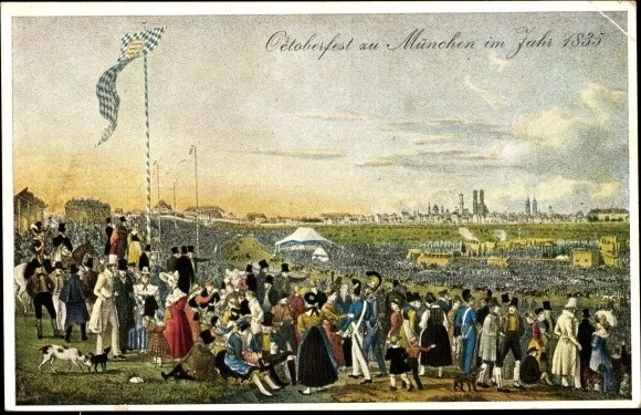 Ak München, Oktoberfest im Jahr 1835, Teilnehmer - 10644140