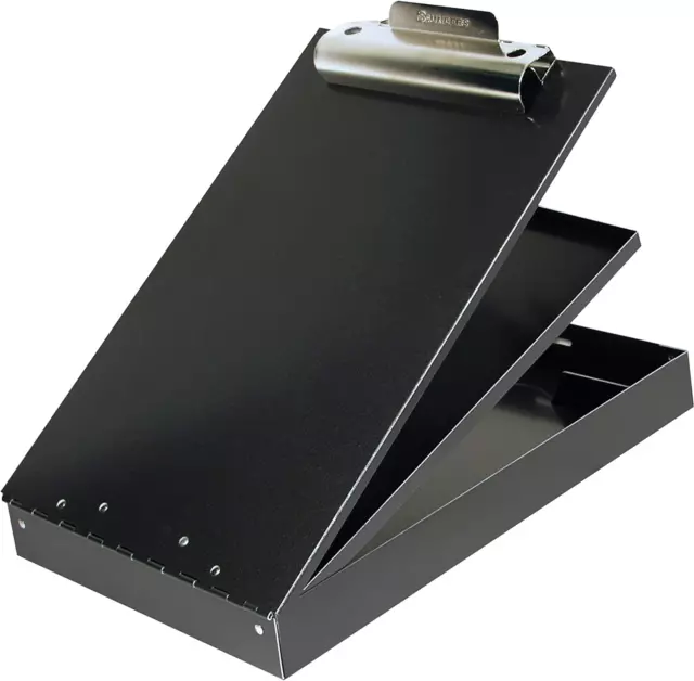 Metal Clipboard with Storage, Legal Size Heavy Duty Contractor Grade Clipboard,