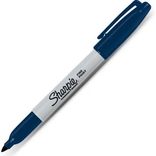 Sharpie Fine Point Permanent Marker Pen Navy Blue, 1 Each