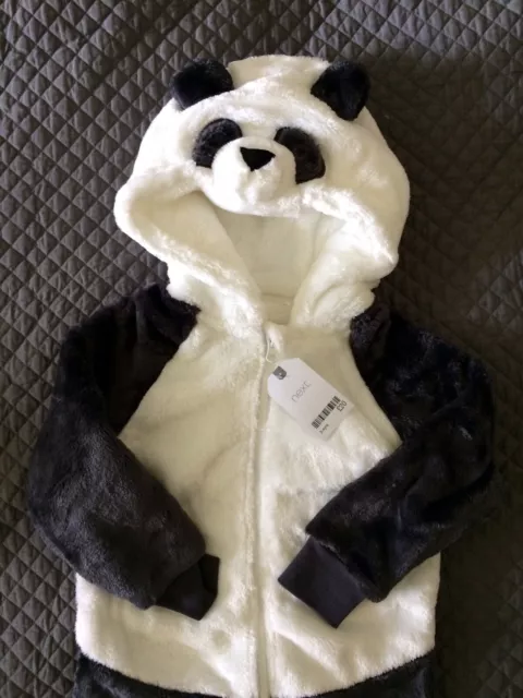 New NEXT Panda Bear All In One Fleece Sleepwear 12-18 months
