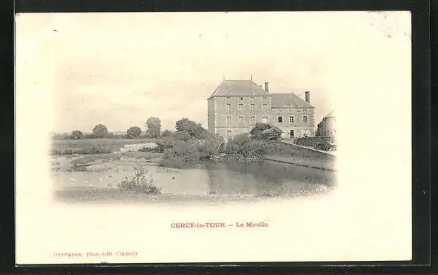 CPA Cercy-la-Tour, Le Moulin