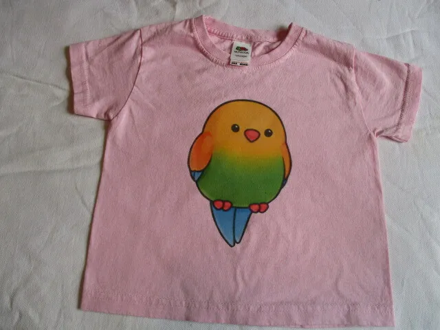 Piccolo Birdie Carino Kawaii Kitsch Colorato T-Shirt per Ones Ragazzi/Ragazze