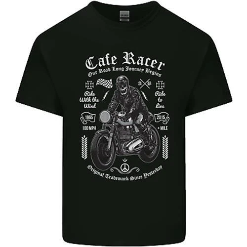 Cafe Racer Motorcycle Motorbike Biker Mens Cotton T-Shirt Tee Top