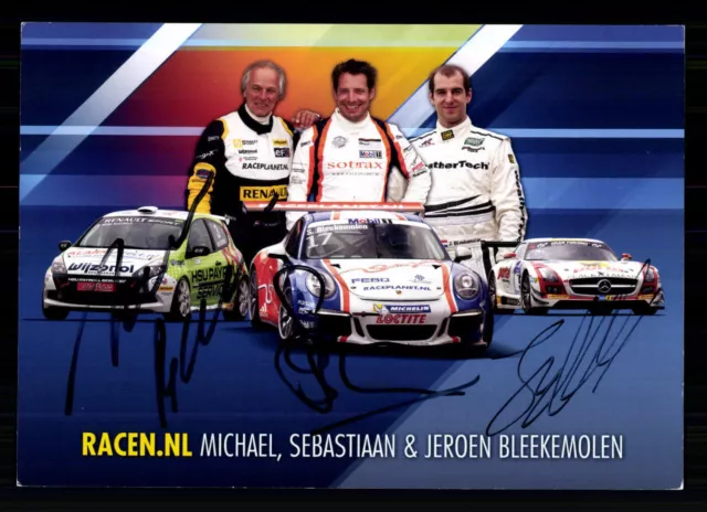 Michael, Sebastiaan and Jeroen Bleekemolen Original Signed Motorsport + G 40580