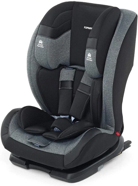 Foppapedretti Re Klino Fix Seggiolino Auto Colore Carbon Nero da 9 Mesi a 12 Ann