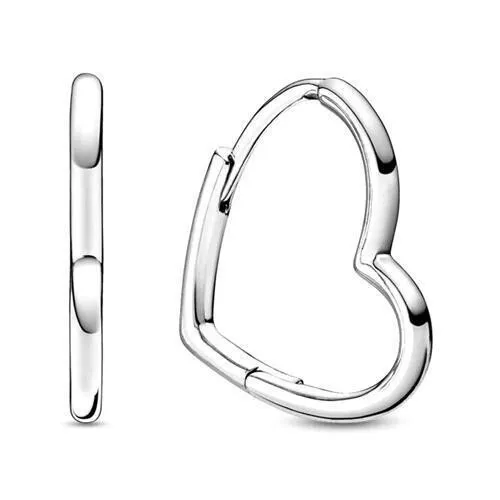 Pandora Reifen Ohrringe asymmetrisch Hearts of Love Silber 298307C00 mit Geschenktüte