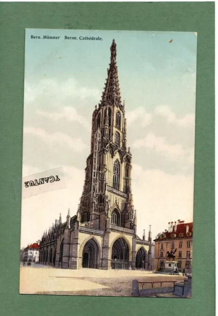 Bern Minster Cathedral, Switzerland,  Postcard