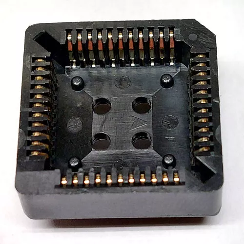 5 X PLCC 44 IC Fassung IC Sockel  mit Pins für Leiterplattenmontage 44 Polig