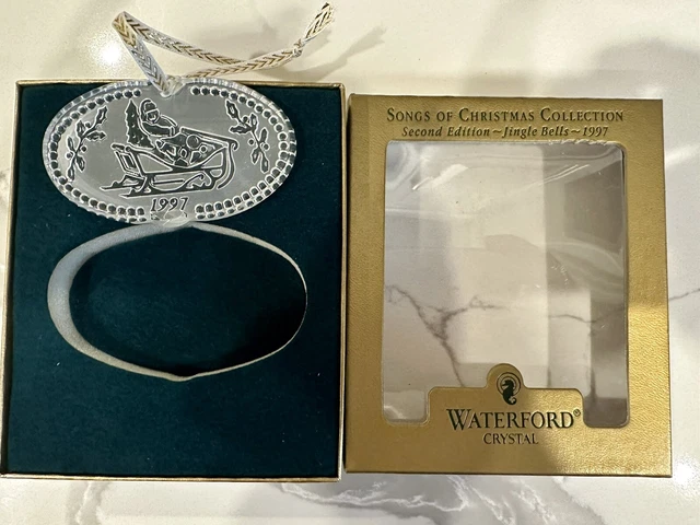 Waterford crystal Christmas ornament, 1997, Songs Of Christmas, Jingle Bells