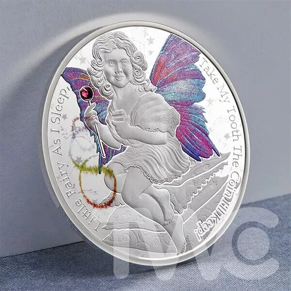 Tooth Fairy 1/2 oz Proof Silver Coin 2 Cedis Republic of Ghana 2022