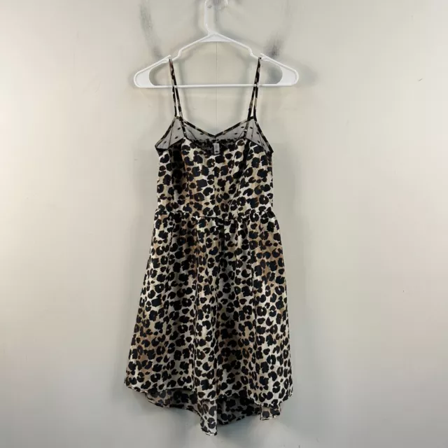 xhilaration Womens Small Dress Shift A Line Animal Print Knee Length 20789