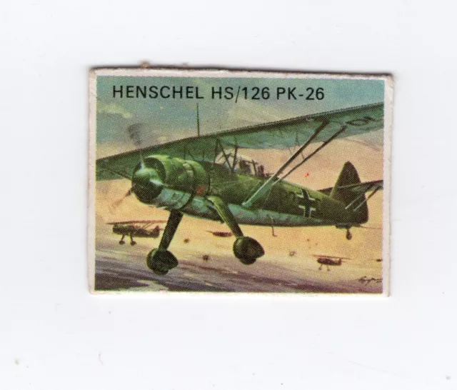 Anonymous Aviation Cut Out Card Henschel HS/126 PK-26