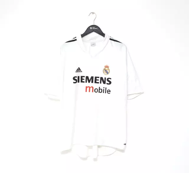 2004/05 REAL MADRID Vintage adidas Home Football Shirt (XXL)